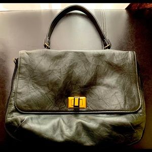 Lanvin Lady Reflex, Black Leather Happy Bag